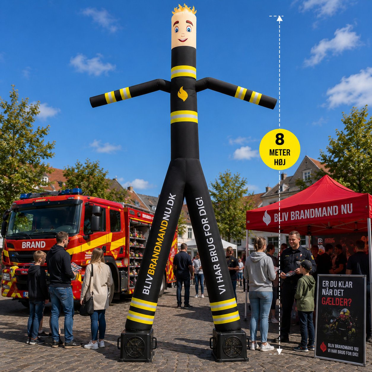 Skydancer brandmand – 8 meter