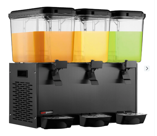 Saftdispenser – 3 x 18 liter